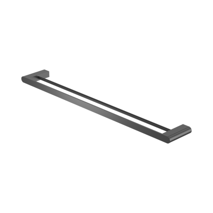 Bianca Double Towel Rail 800mm Gun Metal