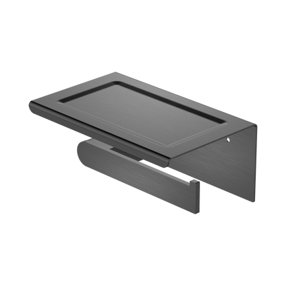 Bianca Toilet Roll Holder With Phone Holder Gun Metal