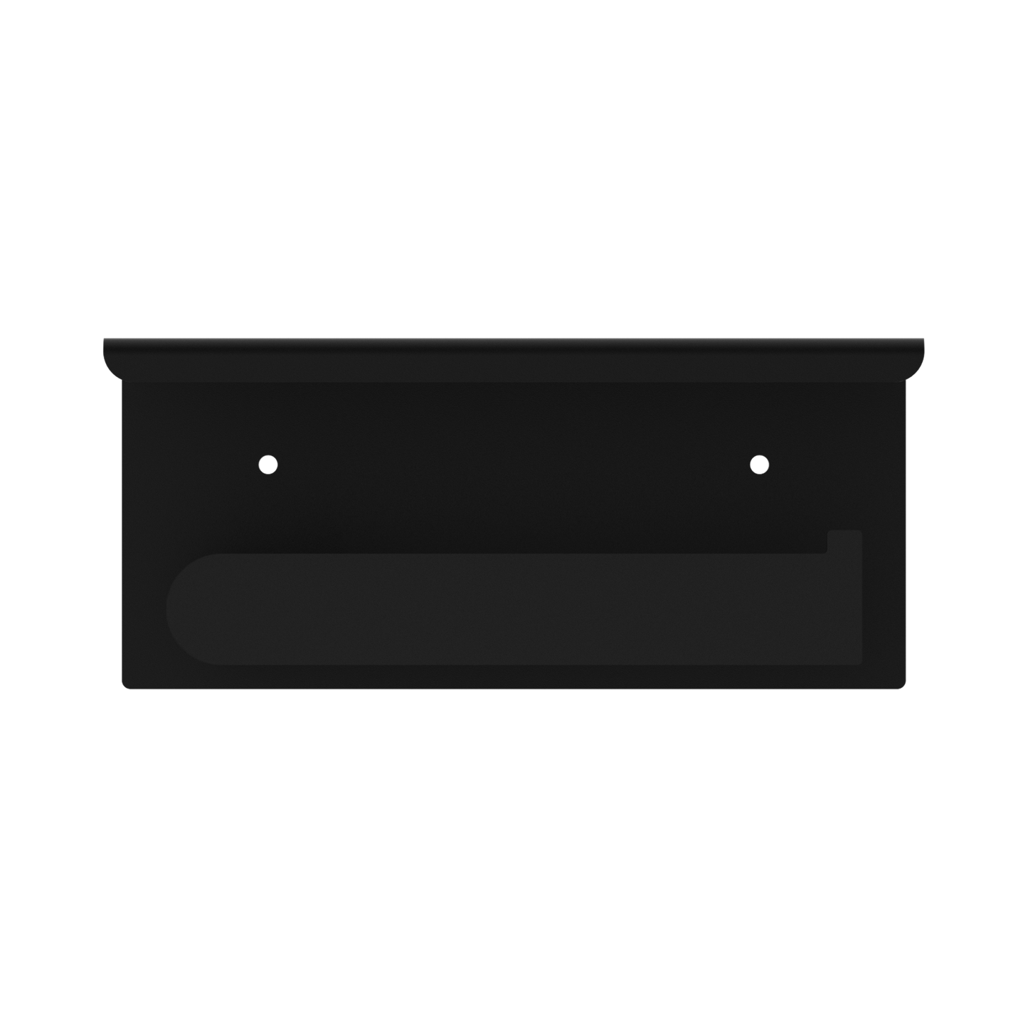 Bianca Toilet Roll Holder With Phone Holder Matte Black