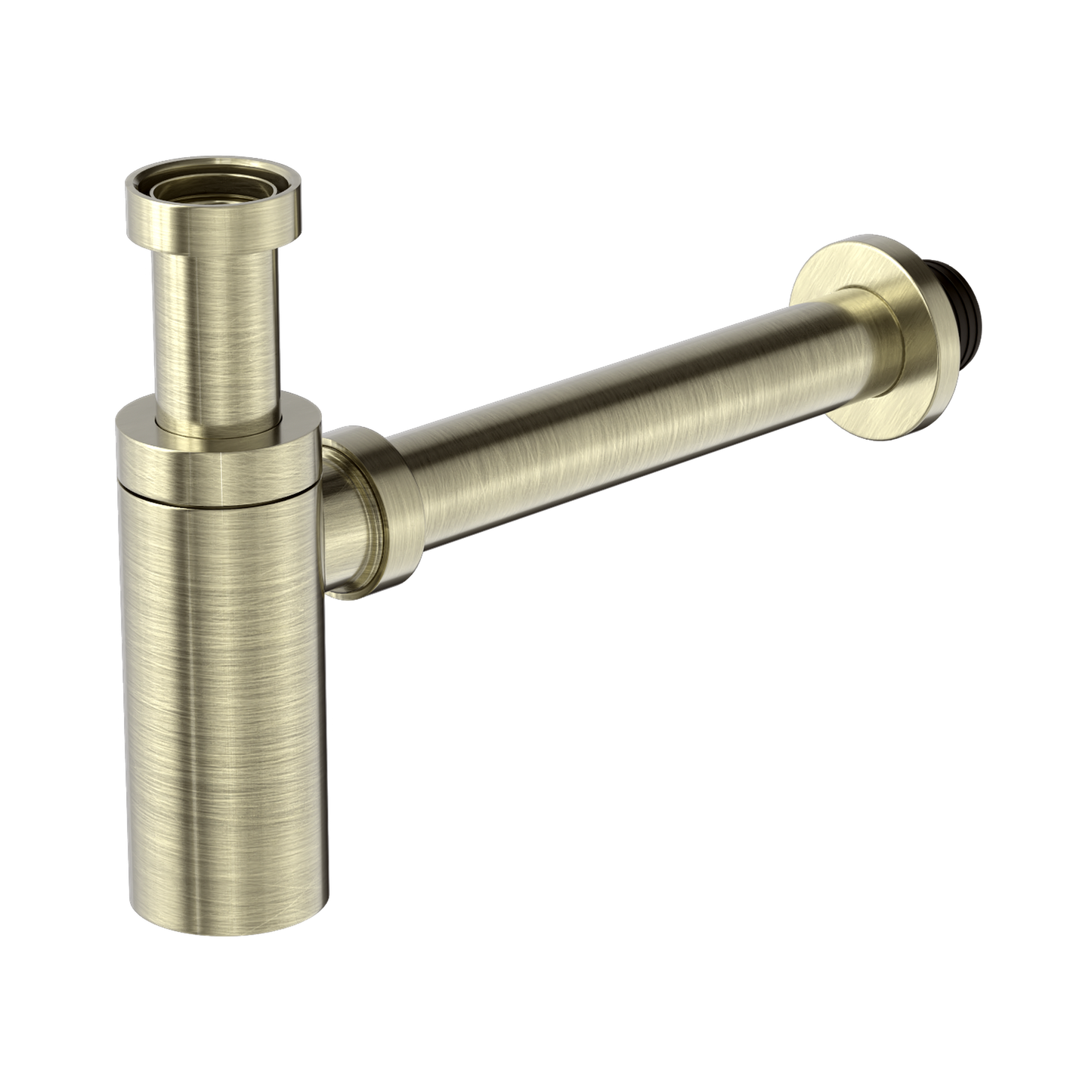 40mm Round Bottle Trap Aged Brass
