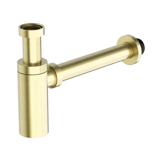 40mm Round Bottle Trap Brushed Gold