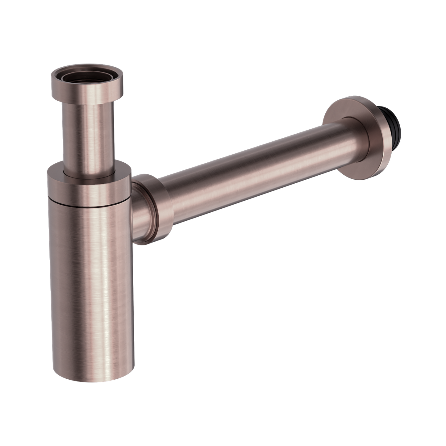 40mm Round Bottle Trap Brushed Bronze