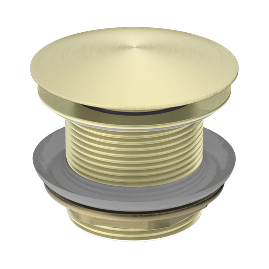 40mm Bath Pop-Up Plug With Removable Waste No Overflow Brushed Gold