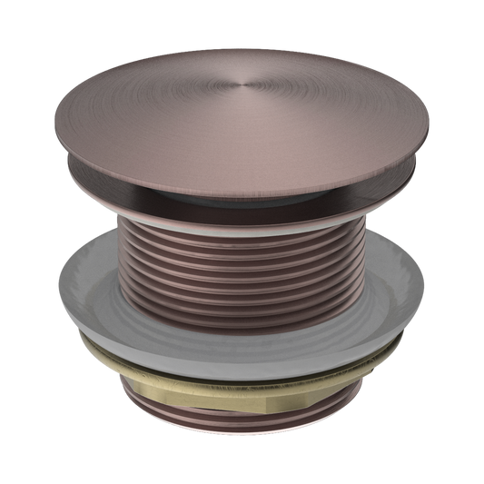 40mm Bath Pop-Up Plug With Removable Waste No Overflow Brushed Bronze