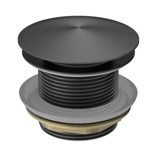 40mm Bath Pop-Up Plug With Removable Waste No Overflow Gun Metal