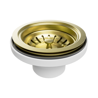 Kitchen Sink Basket Waste Brushed Gold