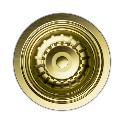 Kitchen Sink Basket Waste Brushed Gold