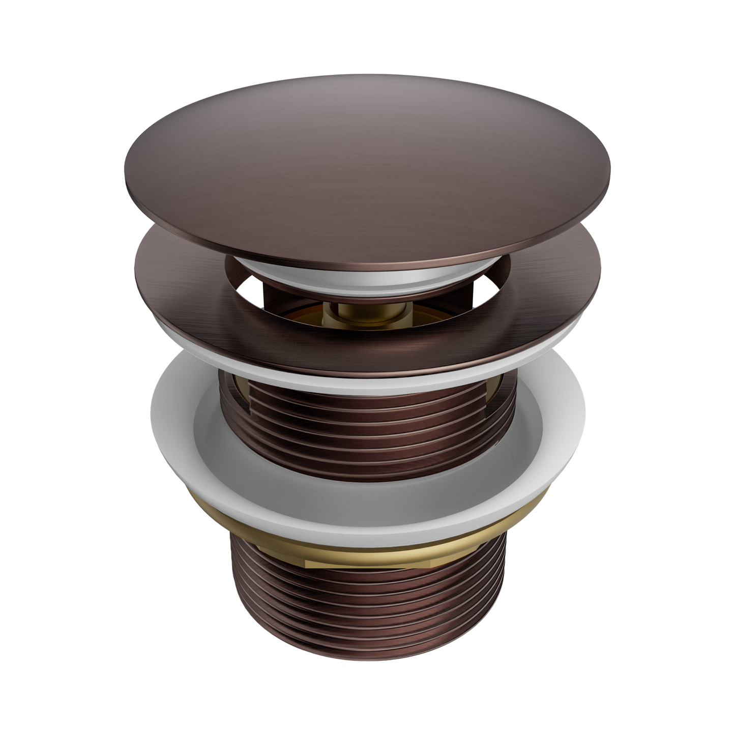 Pop Up Bath Waste 40mm With Overflow Brushed Bronze