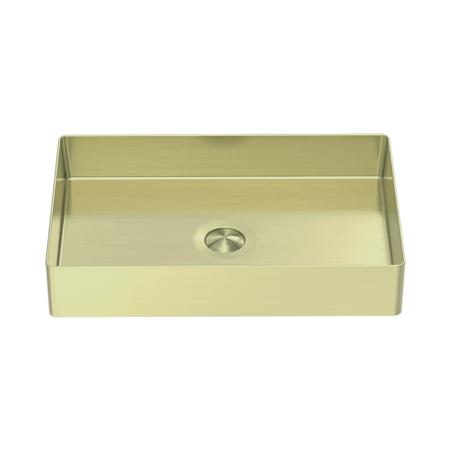 Opal Rectangle Stainless Steel Basin Brushed Gold