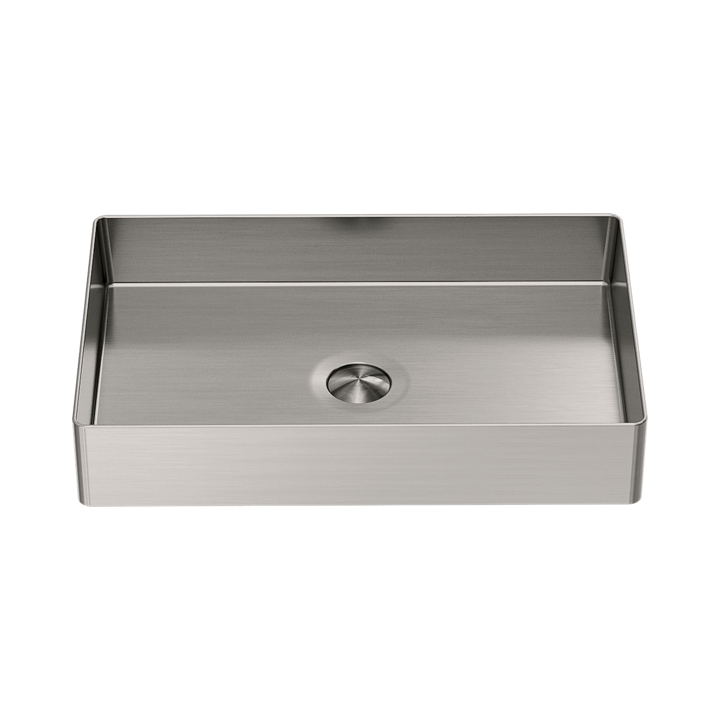 Opal Rectangle Stainless Steel Basin Brushed Nickel