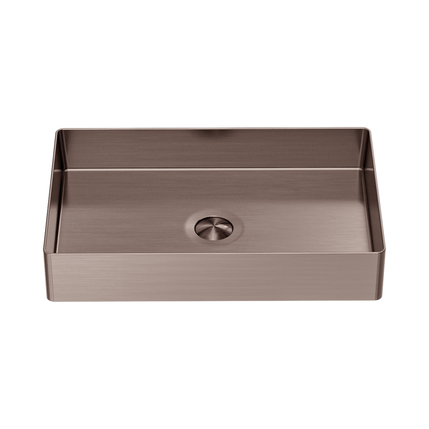 Opal Rectangle Stainless Steel Basin Brushed Bronze