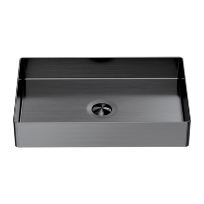 Nero Opal  Steel Basin Rectangular Graphite NRB3555GR