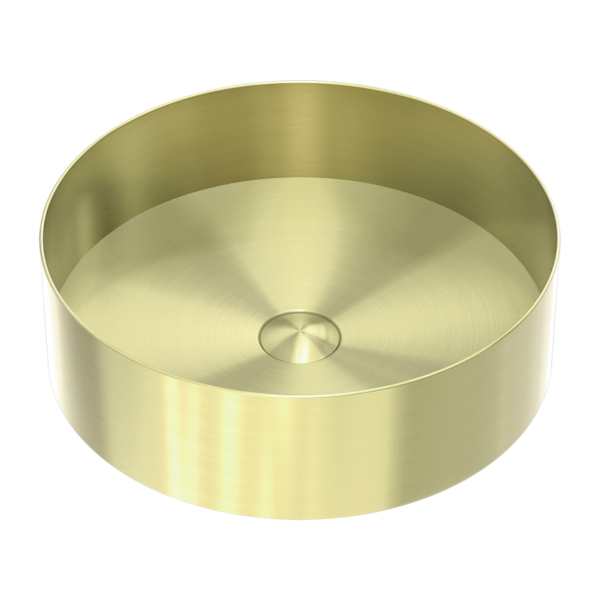Nero Opal  Steel Basin Round Brushed  NRB401rBG