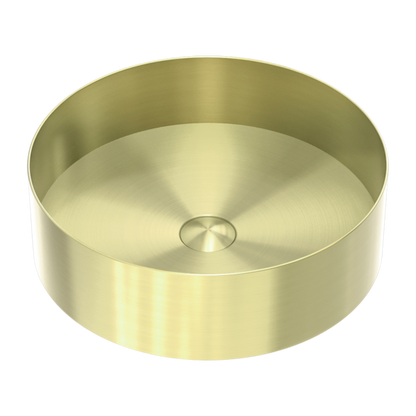 Nero Opal  Steel Basin Round Brushed  NRB401rBG