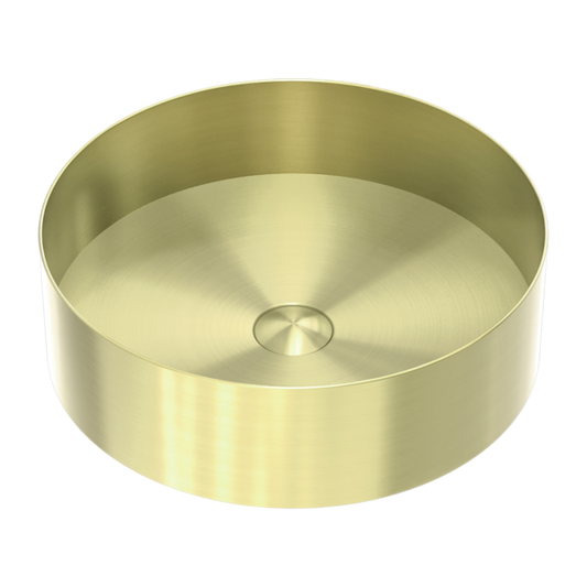 Nero Opal  Steel Basin Round Brushed  NRB401rBG