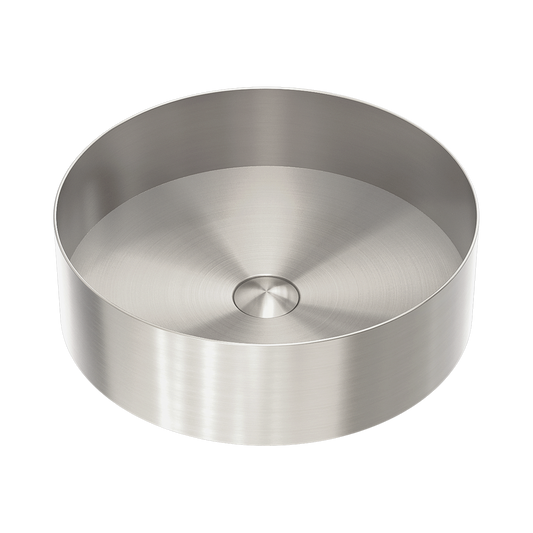 Opal Round 400mm Stainless Steel Basin Brushed Nickel