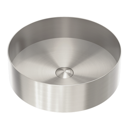 Nero Opal  Steel Basin Round  NRB401rBN