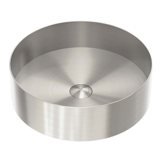 Nero Opal  Steel Basin Round  NRB401rBN