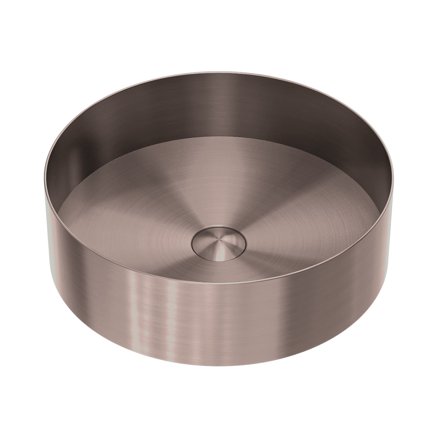 Opal Round 400mm Stainless Steel Basin Brushed Bronze