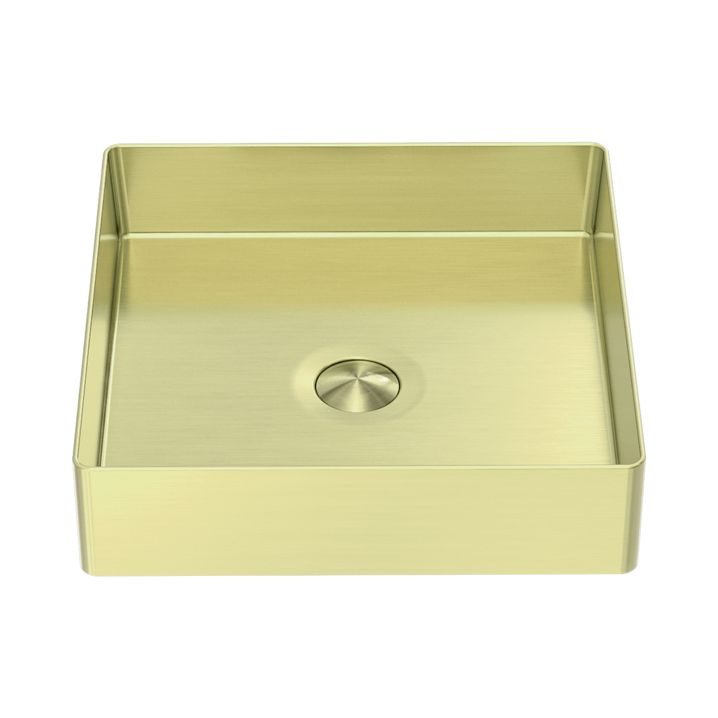 Opal Square 400mm Stainless Steel Basin Brushed Gold
