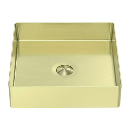 Nero Opal  Steel Basin Square Brushed  NRB401sBG