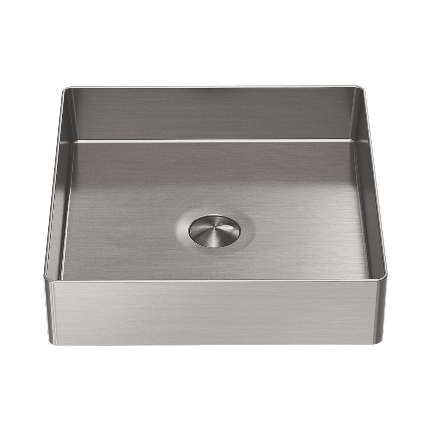 Opal Square 400mm Stainless Steel Basin Brushed Nickel
