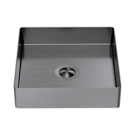 Opal Square 400mm Stainless Steel Basin Graphite