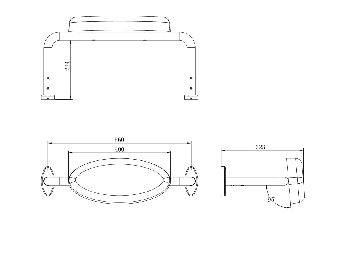 Mecca Care Dda Toilet Backrest - Reno Spares