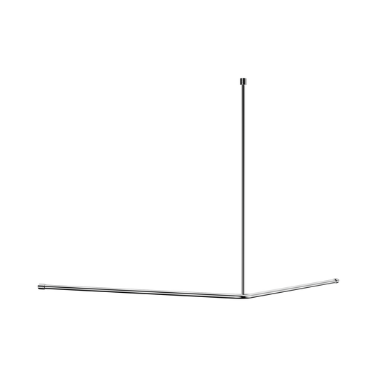 Mecca Care Curtain Rail 1200x1200mm 90 Degree Chrome