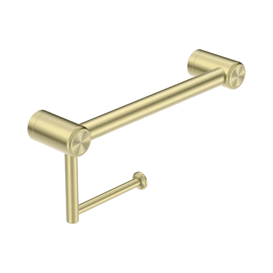 Mecca Care 25mm Toilet Roll Rail 300mm Brushed Gold