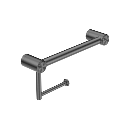 Nero Mecca Care 25mm Toilet Roll Rail 300mm Gun Metal