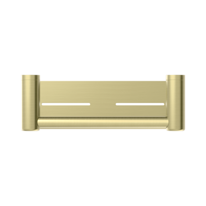 Mecca Care 25mm Grab Rail With Shelf 300mm Brushed Gold