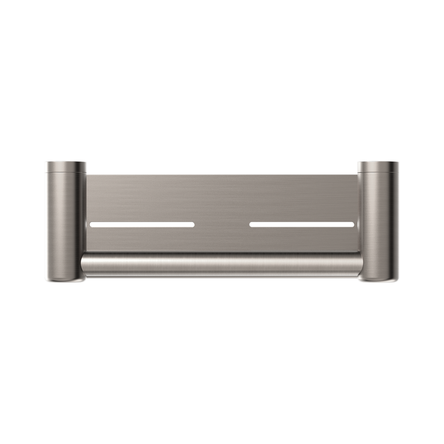 Mecca Care 25mm Grab Rail With Shelf 300mm Brushed Nickel