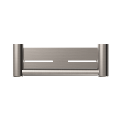 Mecca Care 25mm Grab Rail With Shelf 300mm Brushed Nickel