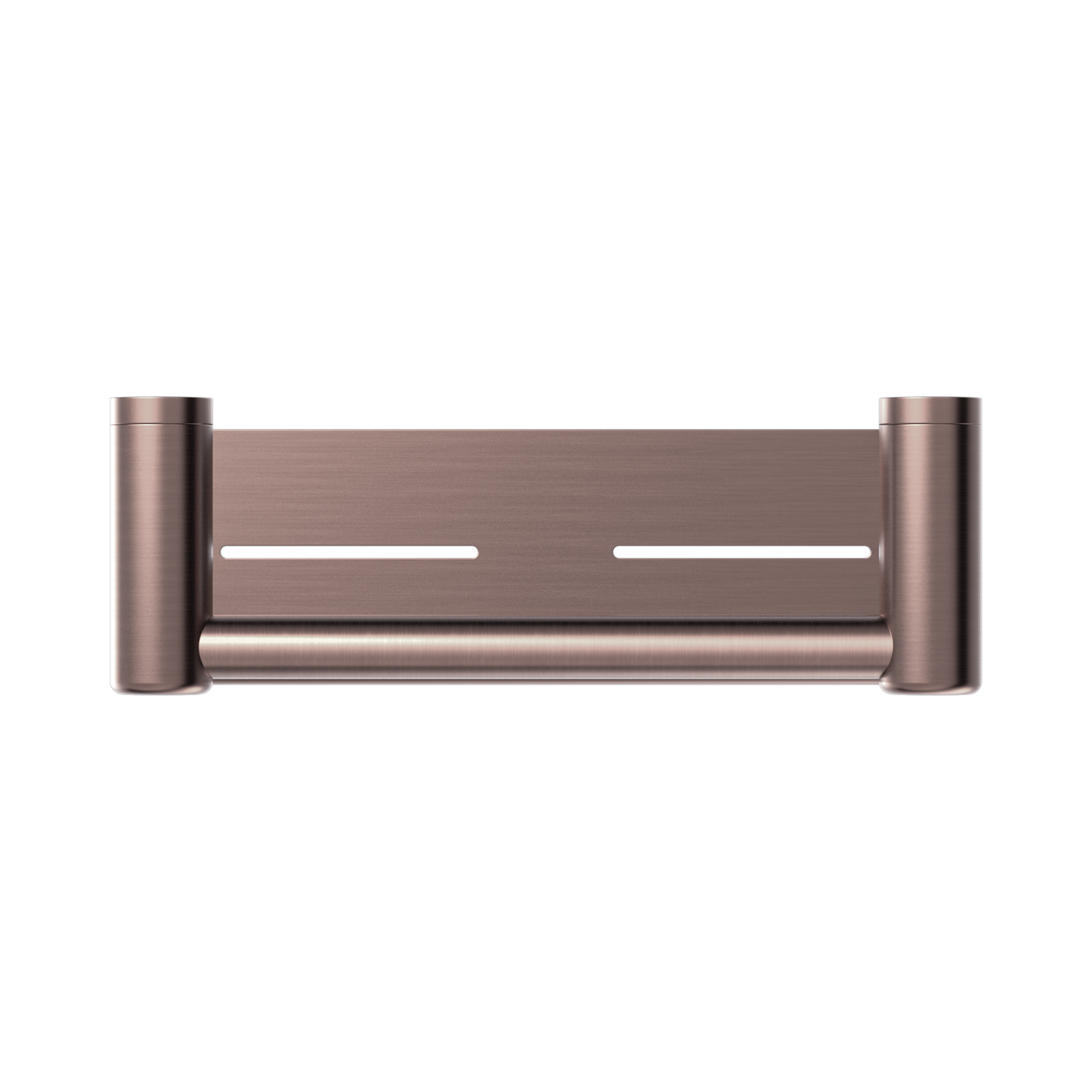 Mecca Care 25mm Grab Rail With Shelf 300mm Brushed Bronze