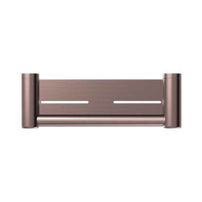 Mecca Care 25mm Grab Rail With Shelf 300mm Brushed Bronze