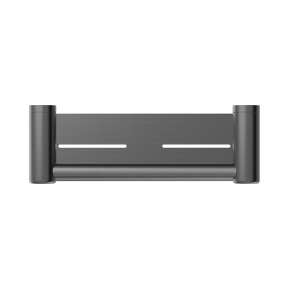 Mecca Care 25mm Grab Rail With Shelf 300mm Gun Metal
