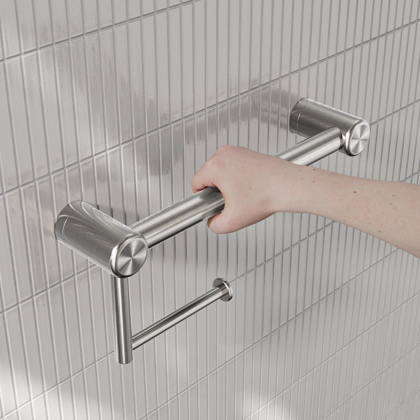 Nero Mecca Care 25mm Toilet Roll Rail 300mm