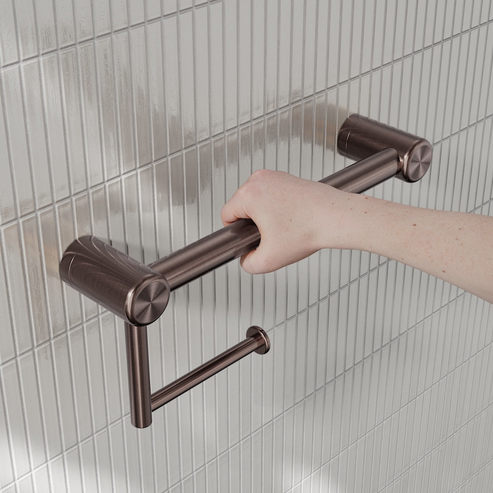 Nero Mecca Care 25mm Toilet Roll Rail 300mm