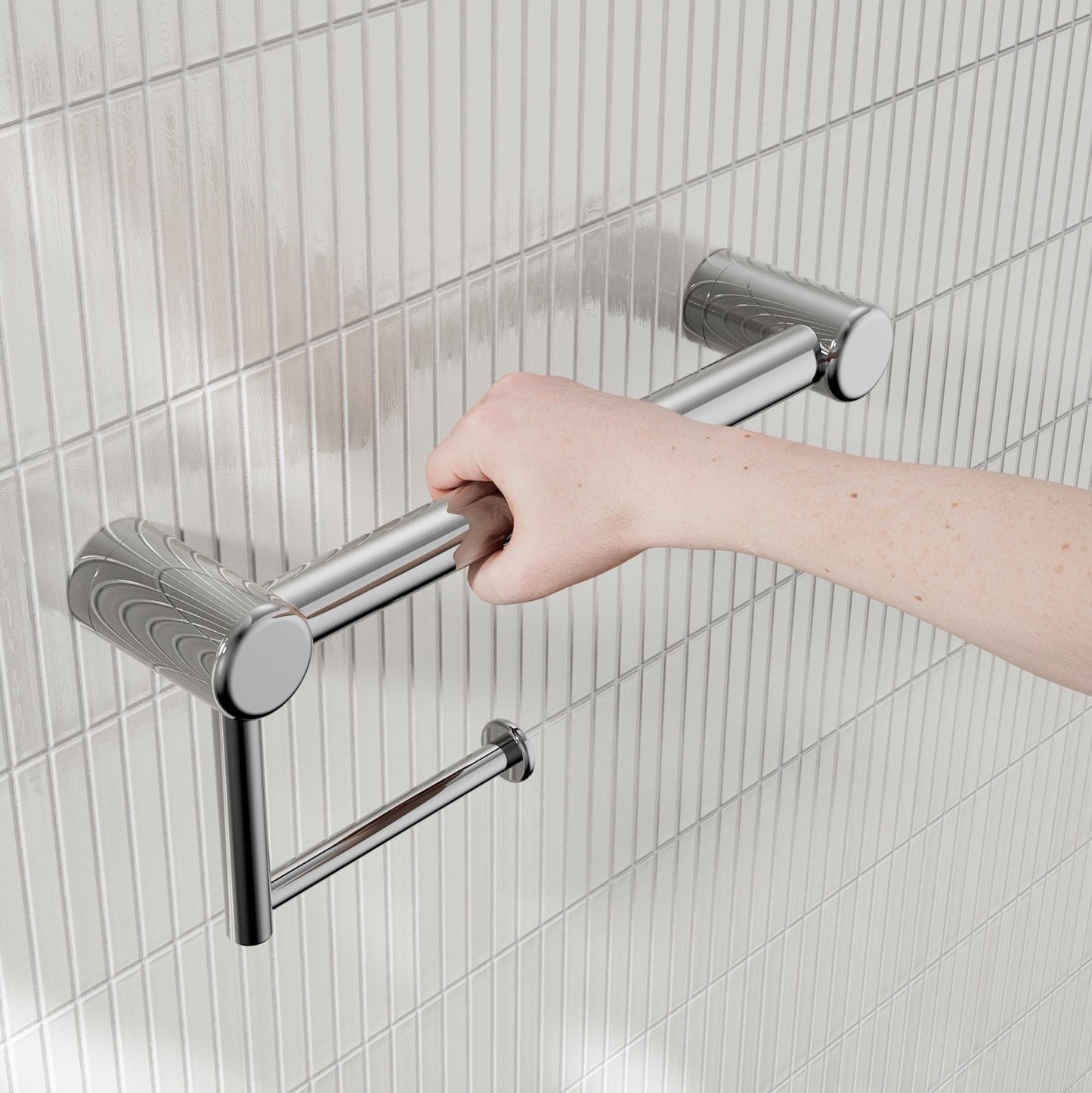 Nero Mecca Care 25mm Toilet Roll Rail 300mm