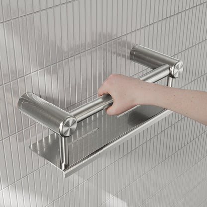 Nero Mecca Care 25mm Grab Rail With Shelf 300mm