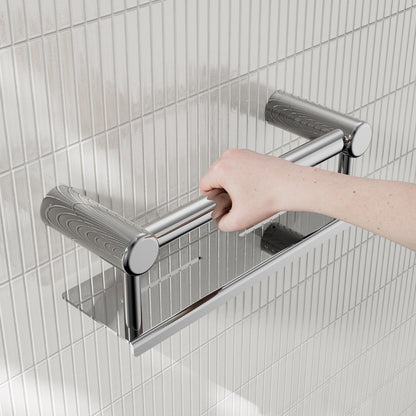 Nero Mecca Care 25mm Grab Rail With Shelf 300mm