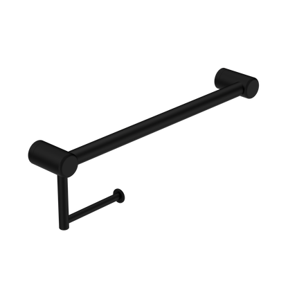 Nero Mecca Care 25mm Toilet Roll Rail 450mm Matte Black