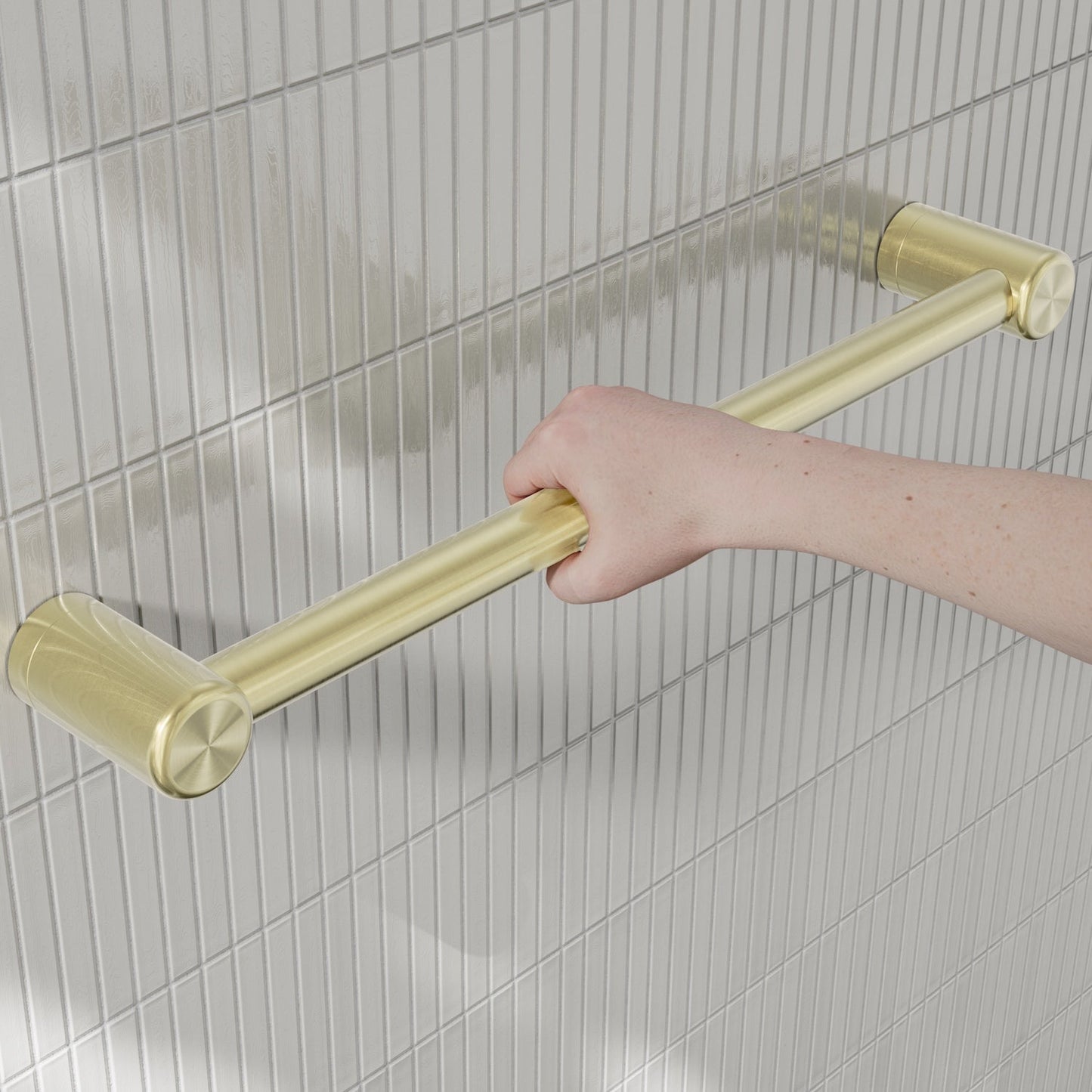 Nero Mecca Care 25mm Grab Rail 450mm Brushed