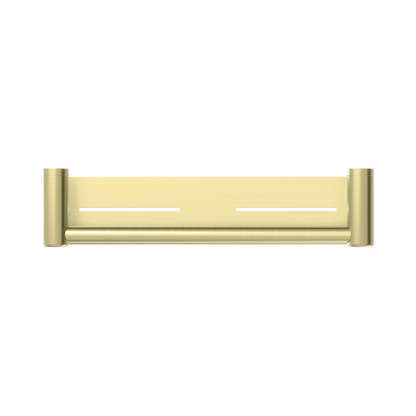 Mecca Care 25mm Grab Rail With Shelf 450mm Brushed Gold