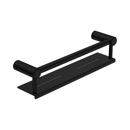 Mecca Care 25mm Grab Rail With Shelf 450mm Matte Black