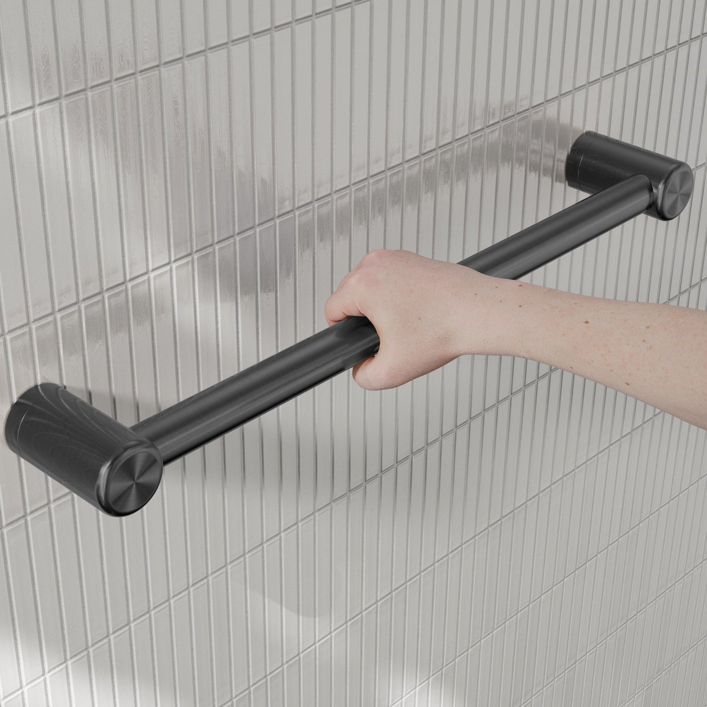 Nero Mecca Care 25mm Grab Rail 450mm Gun Metal