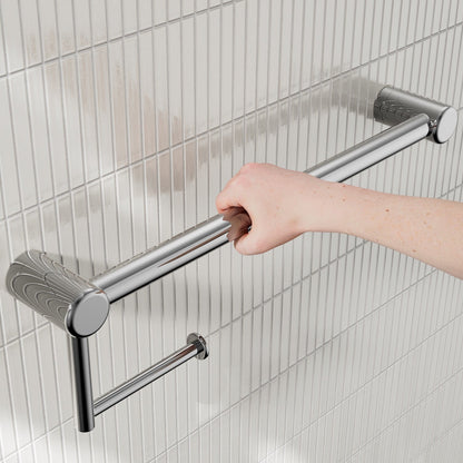 Nero Mecca Care 25mm Toilet Roll Rail 450mm Chrome