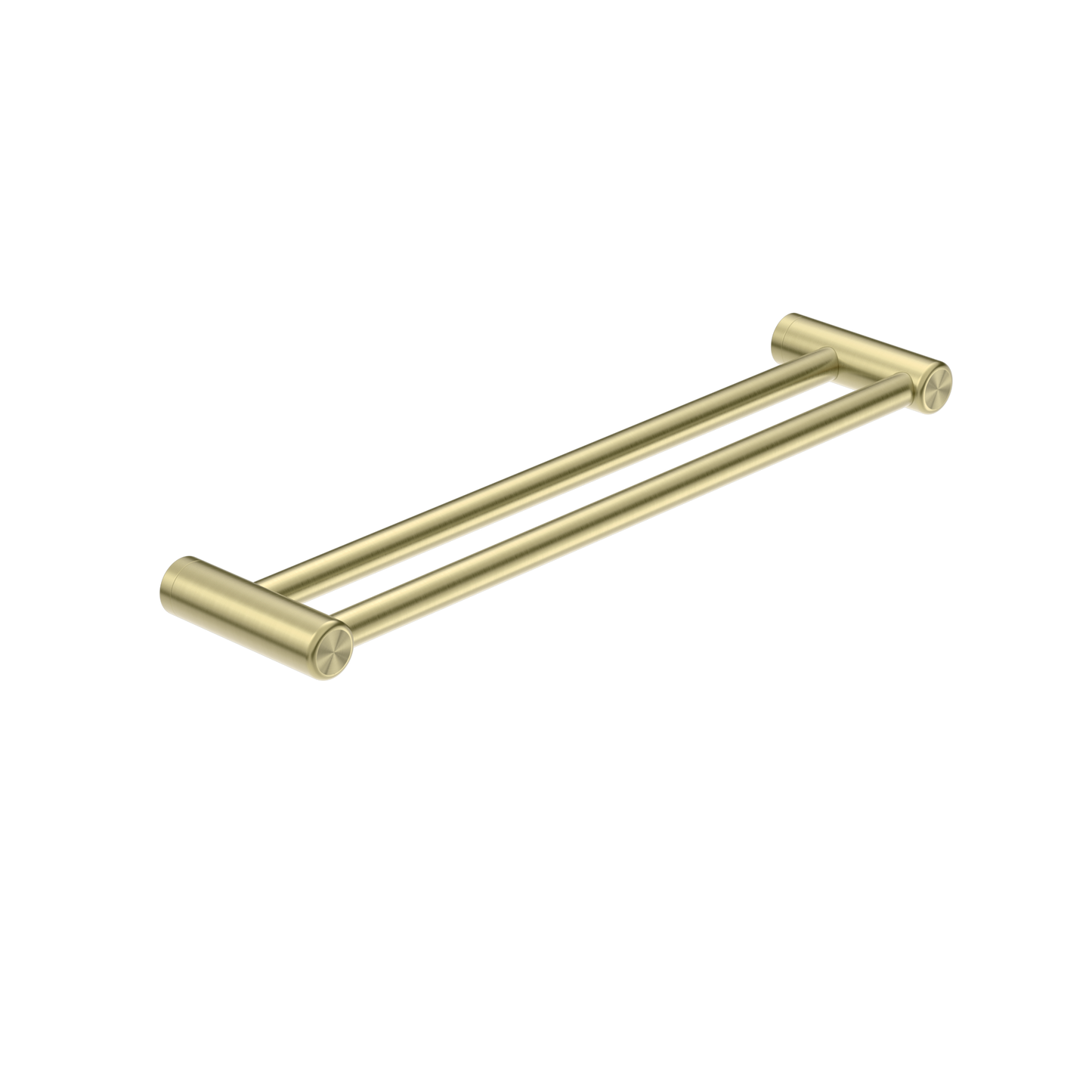 Nero Mecca Care 25mm Double Towel Grab Rail 600mm Brushed Gold
