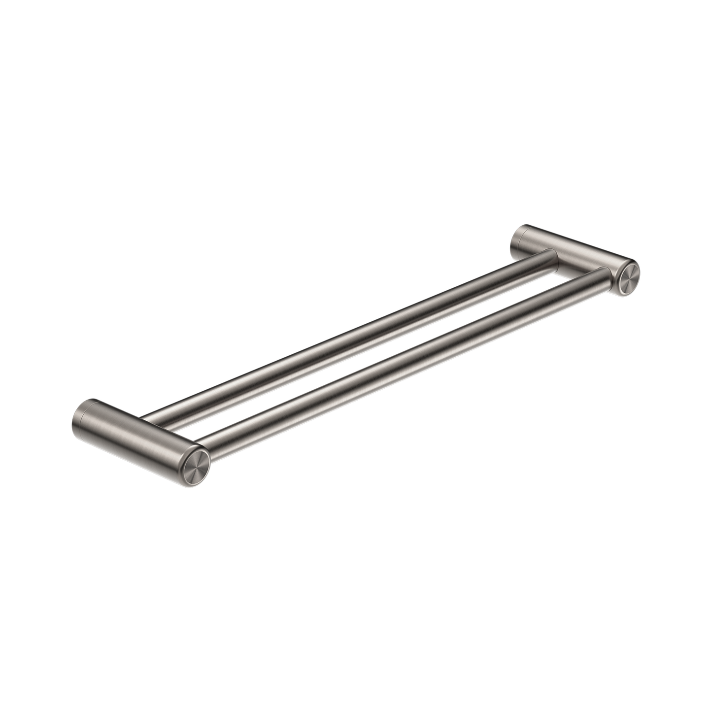 Mecca Care 25mm Double Towel Grab Rail 600mm Brushed Nickel